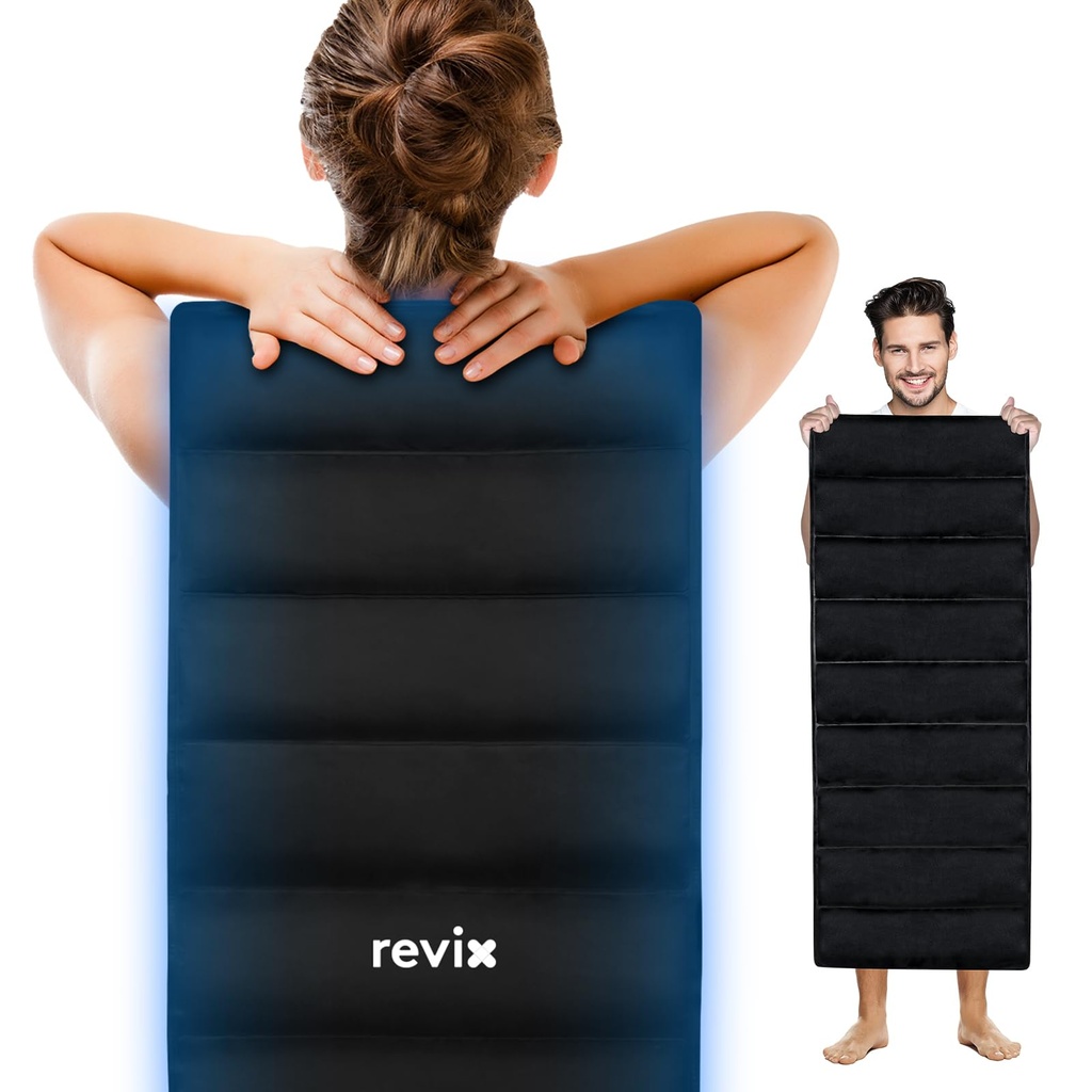 REVIX Full Body Ice Pack for Back, 47"x17.5" Reutilizable Extra Large Gel Cold Pack for Entire Back, Hip, and Leg, Flexible Cold Therapy Wrapy for Full-Body Fatigue Relief and Everyday Muscle Relaxation