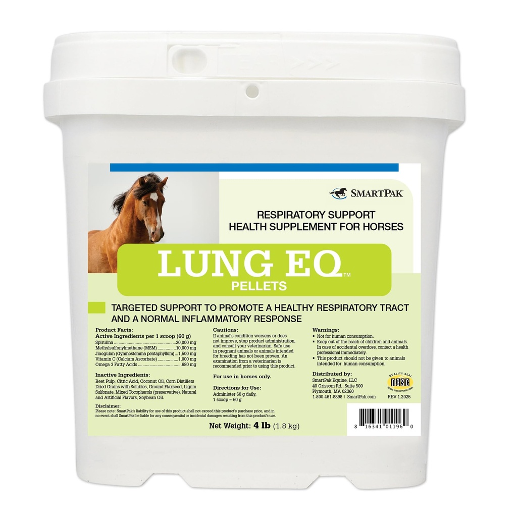 SmartEquine Lung EQ Pellets, 4 LB, 30 Servings