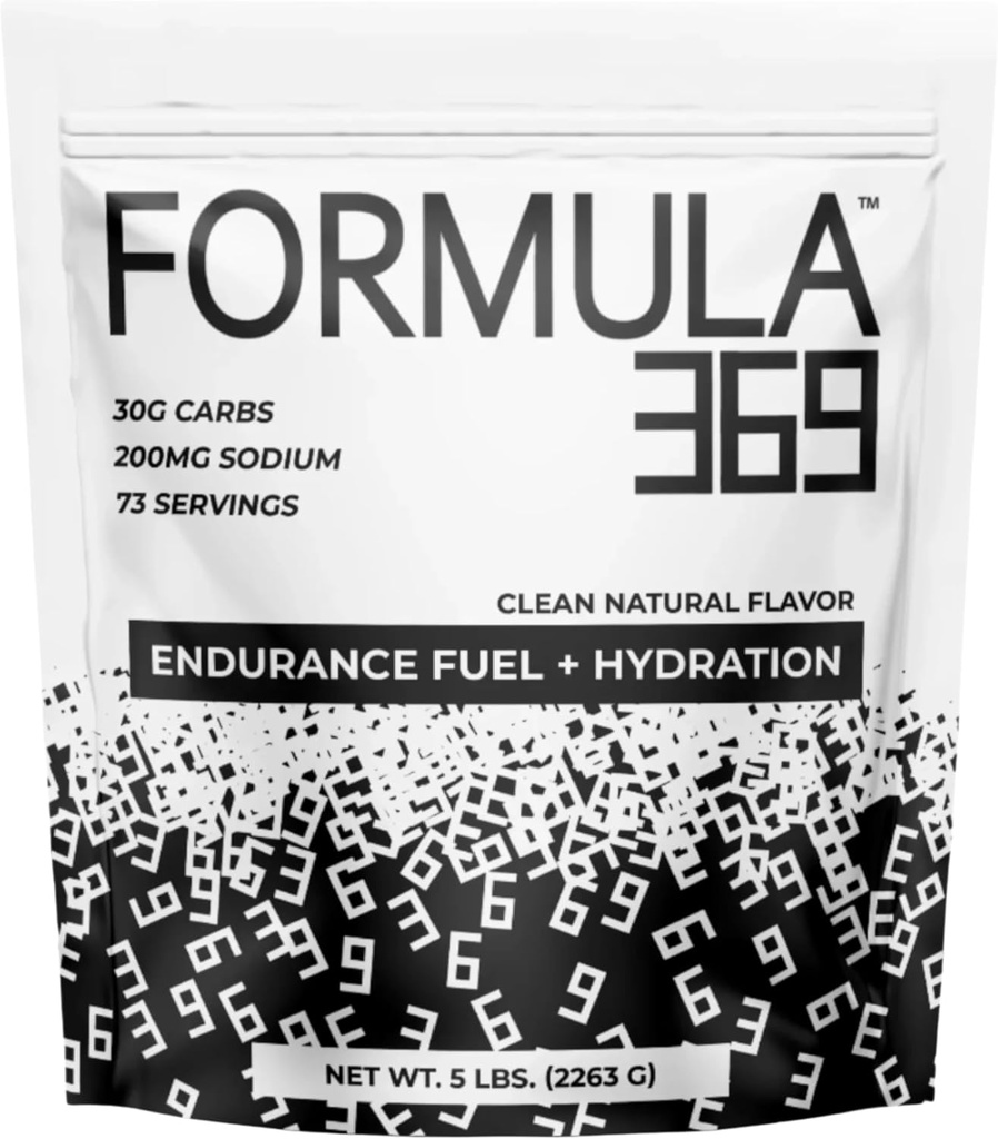 Fórmula 369 Endurance &amp; Energy Drink Mix – 30g Carbs + Electrolytes peru Dual Carb Powder for Athletes TEN Vegan ANTE (5 lb, Desflavorado)