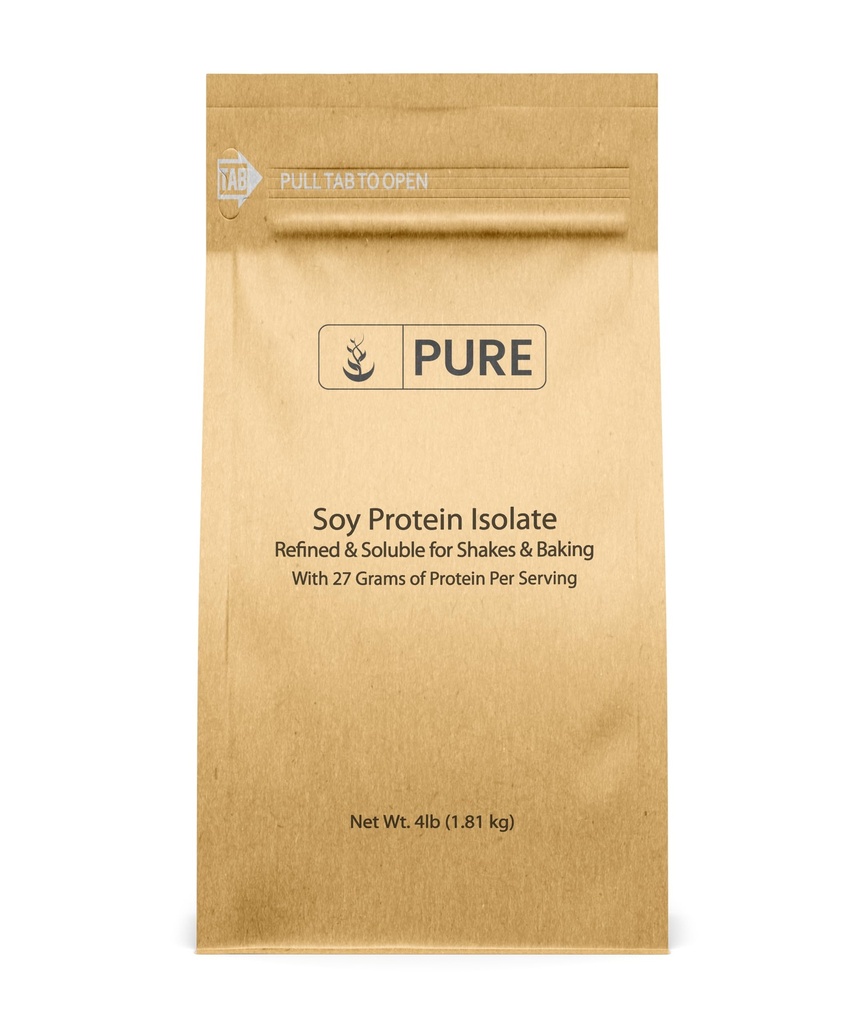 PURE ORIGINAL INGREDIENTES Soy Protein Isolate (4 lb) Siempre puro, sin Filleres o aditivos