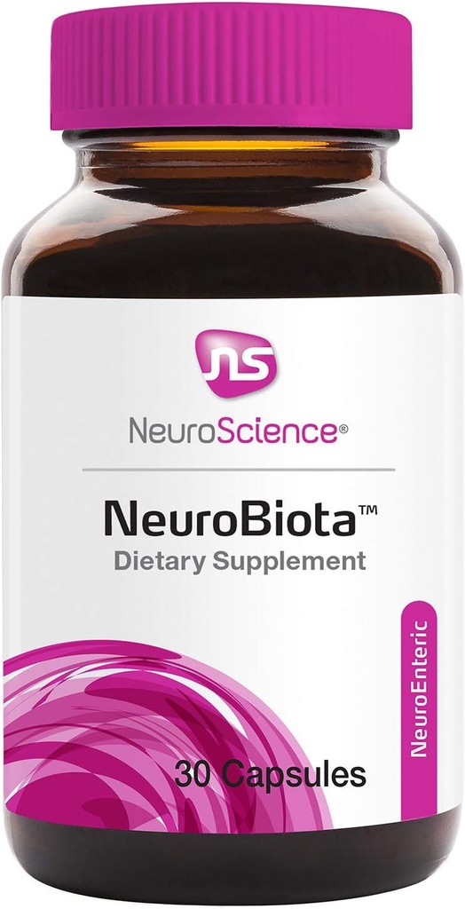 NeuroScience Mood Probiotic for Women ' Men - NeuroBiota Mood Support Suplemento con Probióticos para la Salud Digestiva, Apoyo Inmunitario " Actividad GABA saludable - Nourish the Gut-Brain Axis (30 cápsulas)