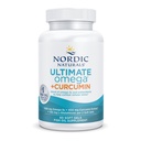 Naturales nórdicos Omega Curcumin, Lemon - 60 Gels blandos - 1200 mg Omega-3 + 400 mg Curcumina optimizada - Combate Estrés Celular - No GMO - 30 Servimientos