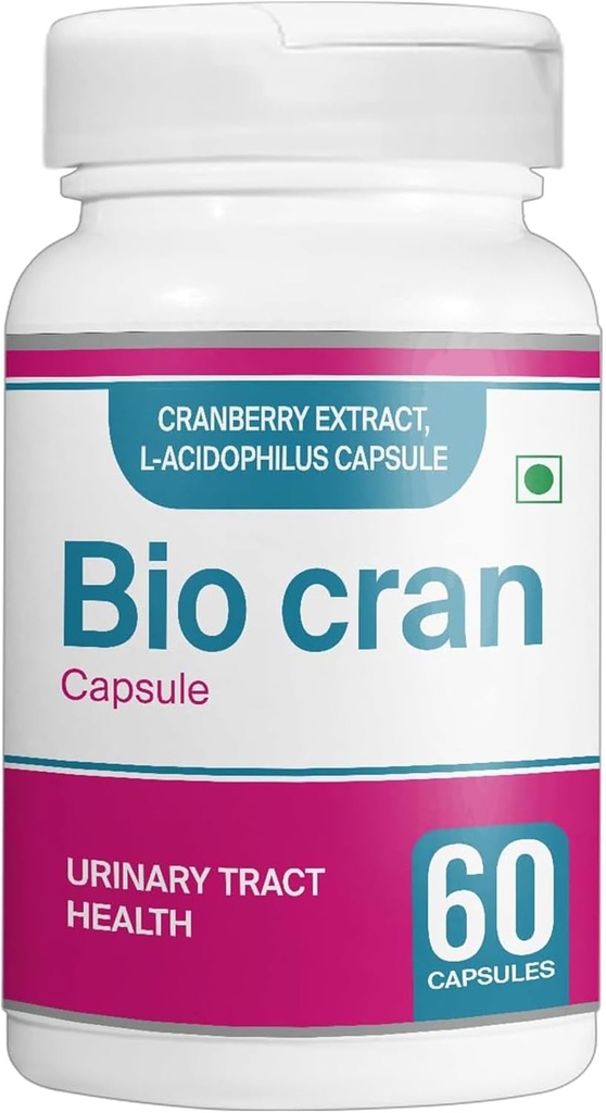 Cápsulas de arándano (60 Conde) - Suplemento de salud de arándano de orina w/Extracto de arándano, L-Acidophilus, &amp; Más - Píldoras de arándano para hombres y mujeres - Tablas de arándano vegetariano para la inmunidad