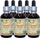 Dragon Blood Resin (Daemonorops Draco) Tincture, Dried Resin Liquid Extract (Brand Name: HerbalTerra, Proudly Made in USA) 5x2 fl.oz (5x60 ml)
