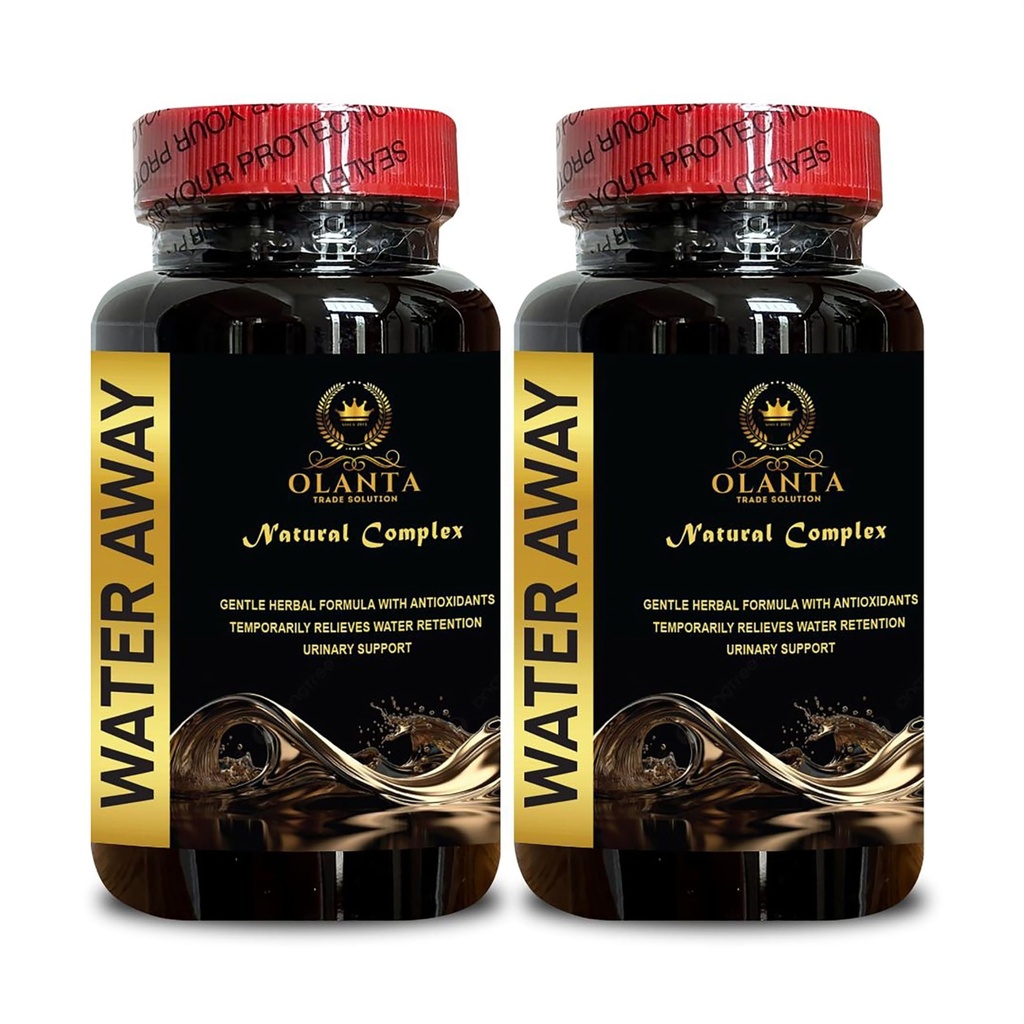 Agua Away Supplement - Kidney Support, Ultra Natural Water Out Pills, Diuretics for Water Retention and Balance Support, Pomegranate, Turmeric - 2 Bottle 120 Capsules