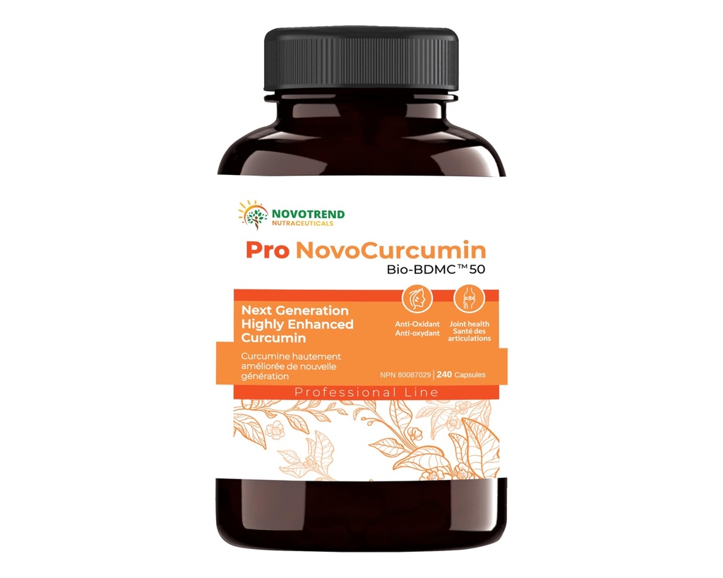 Pro NovoCurcumin-BioBDMC50-Next Generation Highly Enhanced Curcumin-240 Capsules