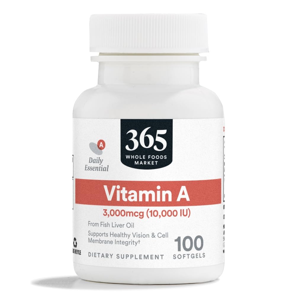 365 by Whole Foods Market, Vitamina A 10,000 IU, 100 CT
