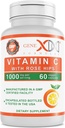 Genex Formulas 1000mg Vitamin C with Rose HIPS (60 Capsules) Supports Healthy Immune System - Non-GMO, Gluten Free, Vegan (60 Day Supply)