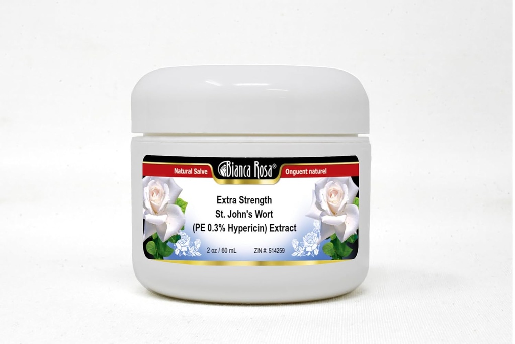 Bianca Rosa Extra Strength St. John's Wort (PE 0.3% Hypericin) Extracto - Ungüento de sal (2 oz, ZIN: 514259)