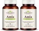 Genérico RISE Amla Capsules 60  Antioxidante orgánico Inmunity Enhancer Fuente natural de vitamina C y crecimiento del cabello Suplementos herbales (Pack of 2)