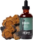 North Spore Chaga Mushroom Tincture ← Energía &amp; Wellness Boosting Supplement Drops TEN Adaptogenic Superfood TEN Dual Extract Organic Blend, 100% Fruiting Bodies ← Non-GMO, Vegan - 2oz