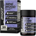 ONNIT New Mood Daily Stress Support Capsules, IGEN™ Non-GMO Tested, Sleep and Mood Support Supplement for Men and Women, Daily Stress Management Capsules, 30 Count
