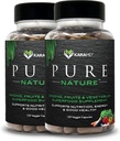 KaraMD Pura Naturaleza TENIDO Verdes, Frutas y verduras Suplemento TENIDO Vitaminas, Fibra & Antioxidantes TEN 20 Frutas y Verduras Suplementos para la Energía " Digestión ANTE Gluten Libre " Vegan Friendly (2 Pack)