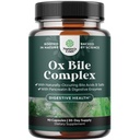 Enzimas digestivas con bilis Ox - Suplementos Bile Ox para No Gallbladder con Trypsin, Papain " Bromelain Enzyme for Pancrease Cleanse " Detox - Pancreatin Digestion Enzymes for Women " Men - 90 Ct