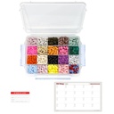 20 Compartimiento Caja de gran pill con sello Airtight - Caja de med impermeable de gas de silicona con mapa de medicamentos (20 Compartimiento, 1 Pack)