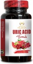 URIC Acid - Uric Acid Support Formula, Ingredientes de alta potencia, Flush ácido úrico, Suplemento conjunto de soporte - 1 botella 60 cápsulas
