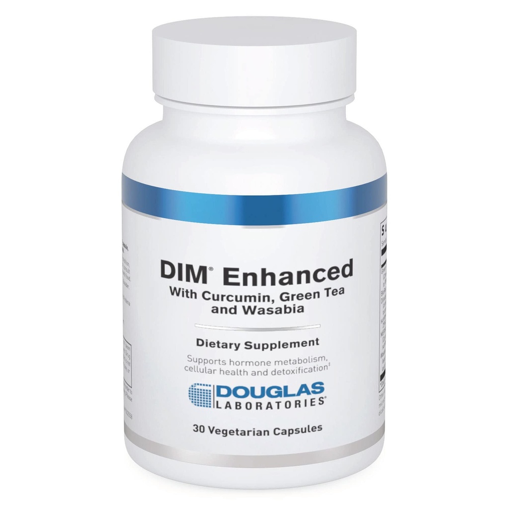 Douglas Laboratories DIM Enhanced - Supports Hormone Balance, Cellular Health & Detox* - With Antioxidants, Green Tea Extract " Wasabia - 30 Vegetarian Capsules