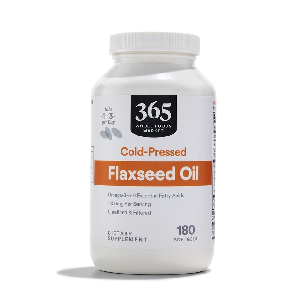 365 por Whole Foods Market, Flax Seed Oil, 180 Cuenta