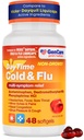 GenCare - Multi síntoma no somnoliento Daytime Cold & Flu Relief Acetaminophen 325mg, Dextromethorphan HBr 10mg, Phenylephrine HCl 5mg (48 Softgels) Non Habit Forming Pain Reliever &amp; Nasal Decongestant