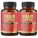 agobi 9in1 Brain Support Suplemento - 2 Packs 60 Condes Blended Ashwagandha, Panax Ginseng, Gotu Kola, Ginkgo, Black Pepper &amp; Más - Precisión, Focus, Memory &amp; Energy Production Support