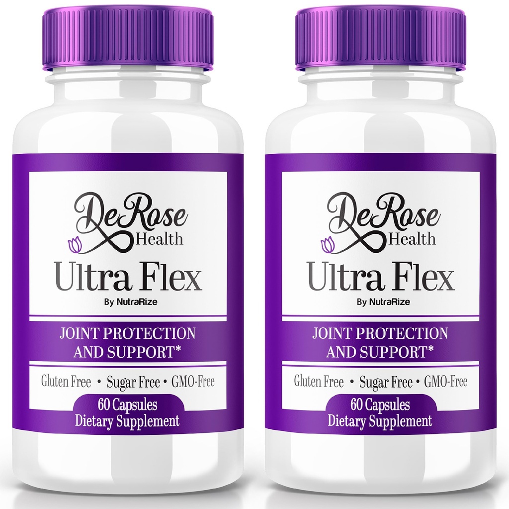 (2 Pack) Ultra Flex Capsules, Advanced Joint Support Supplement, Ultra Flex Natural Joint Health Formula, Max Strength Pills for Joint Wellness and Mobility, UltraFlex Vitamin Reviews (120 cápsulas)