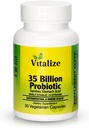 UVitalize - 35 Billones PROBIOTIC Silencio Probióticos para Mujeres &amp; Hombres sometidos Probiótico con 8 Estainas Probióticas Silencioso Metabolismo y Salud Digestiva ← Capsules Probióticos Vegan para Todos