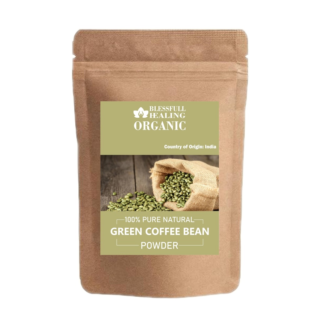 Ecológico de grano de café verde Polvo 100% puro natural 100 gramos / 3.52 oz