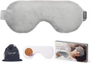 Luxtude Heated Eye Masks for Dry Eyes with Flaxseed & Lavender, Microwave Warm Eye Compress Moist Heat, Weighted Eye Mask for Sleeping, Hot Stye Eye Compress for Puffy Eyes, Dark Circles (Gray)