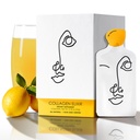 LEMON " CO. Líquido de colágeno para las mujeres  sometidas Colágeno Mezcla de agua con 5000mg Peptidos de colágeno marino, Lemons Ecológicos " Vitamina C ← Elixir diario para la piel, las uñas, el cabello, el gut  viven sin conservadores, sin azúcar