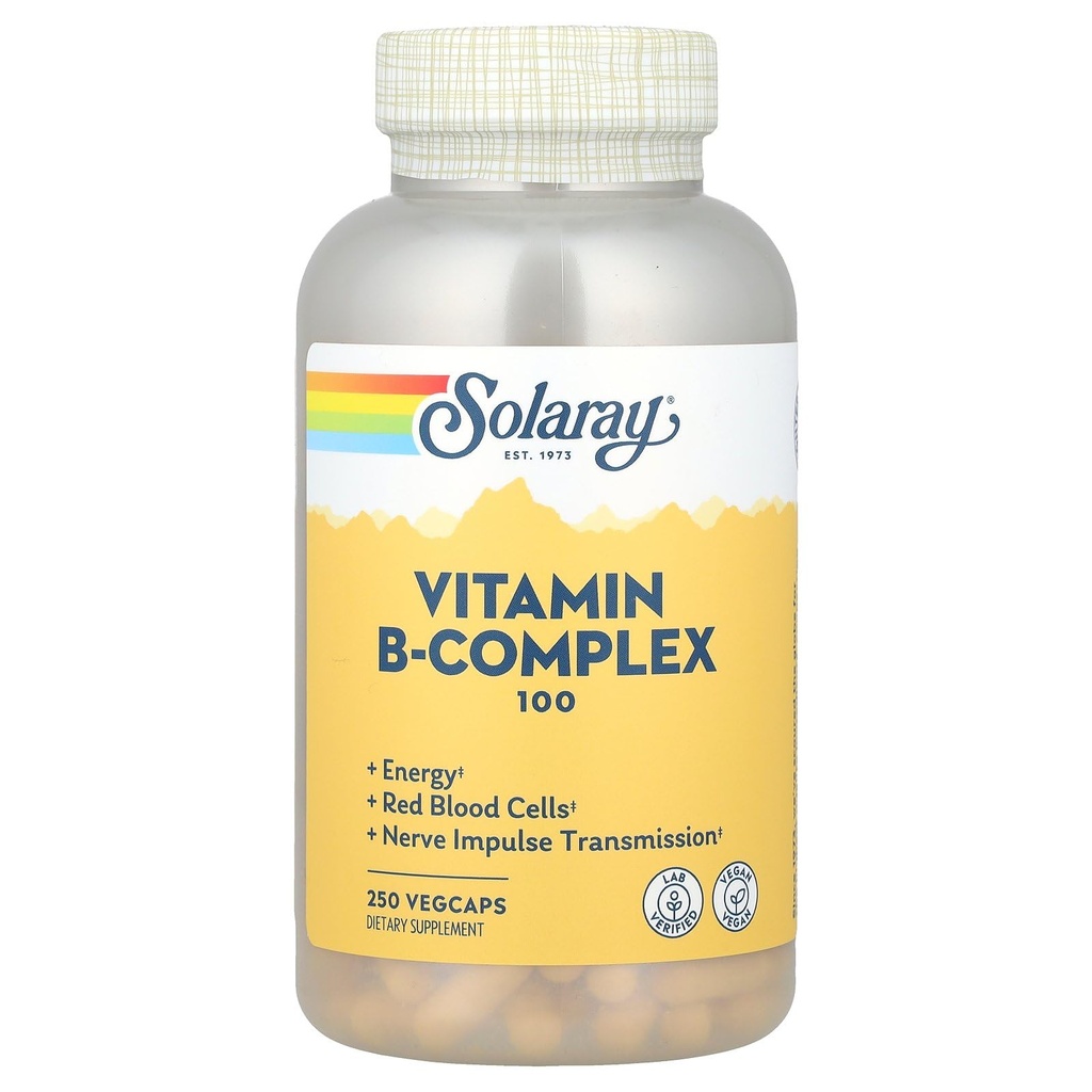 Solaray B Suplemento Complejo, 100 mg, 250 Conde