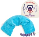 calentadores Hot-Pak, Microwavable Neck Wrap - Calefacción &amp; Cooling Plush Pad for Calming Relaxation - Weighted & Heated Neck Warmer with Scented Lavender - Microwave Heat Pad for Aches &amp; Pain - Azul