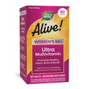 ¡El Camino de la Naturaleza Alive! Vitaminas para Mujer 50 Plus, Multivitamina completa, Fórmula de alta potencia, con B12 metilada, sin gluten, 60 Tabletas