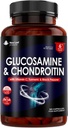 Glucosamina y condroitina de alta resistencia - con MSM (365 Tabletas) Absorbencia extra Enriquecida con Vitamina C, Glucosamina Sulfato de condroitina Sulfato Gluten-Free, GMP, 365 Tabletas de suplemento alimenticio