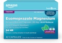Cuidado básico Esomeprazole Magnesium Delayed-Release Capsules 20 mg, Acid Reducer, Cool Mint, 42 Conde (3 Packs de 14)