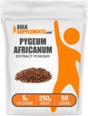 BulkSupplements.com Pygeum Africanum Extract Powder - de Pygeum Bark, Suplemento Nutricional - Gluten Free - 5g por Serving, 250g (8.8 oz) (Pack of 1)