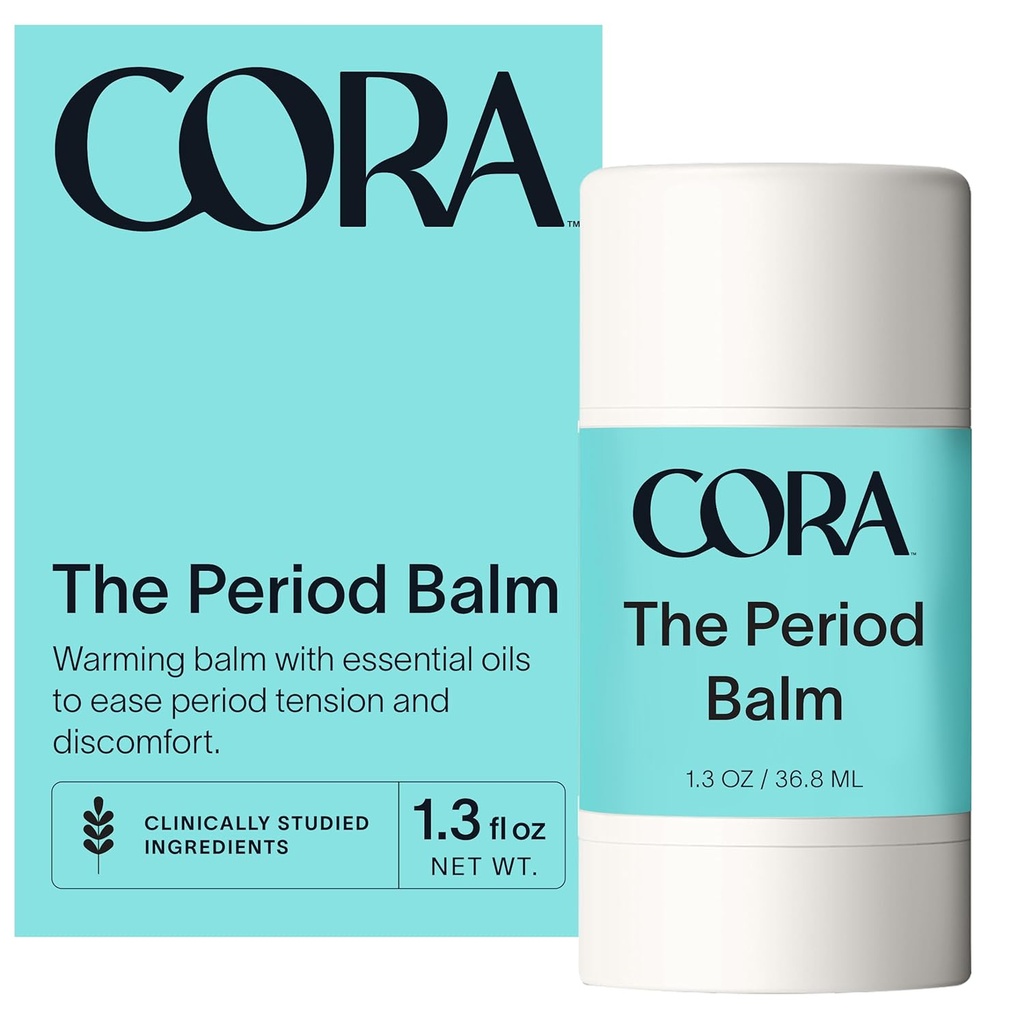 Cora Period Menstrual Cramp Period Balm - Soothe Cramps for up to 8 Hours