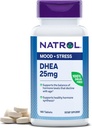 Natrol Mood & Stress DHEA 25mg with Calcium, Dietary Supplement for Balance of Certain Hormone Level and Mood Support, 180 Tablets, 180 Day Supply