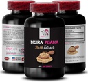 Fuente de energía botánica - Muira PUAMA BARK Extract - Apoyo a la Resiliencia Natural, Reequilibrio de Energía, Rendimiento Mental, Superficie de Poder de la Naturaleza, Energizing Routine, Active Boost Fórmula 1 Botella 60 Caps