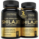 Atlantis Nutrición Himalayan Shilajit Capsules Formulado con 20% Ácido Fulvico Silencio 1000MG Por Serving — 10:1 Extracto Silencioso USA Hecho Silencio Himalayan Shilajit Suplemento para Hombres &amp; Mujeres