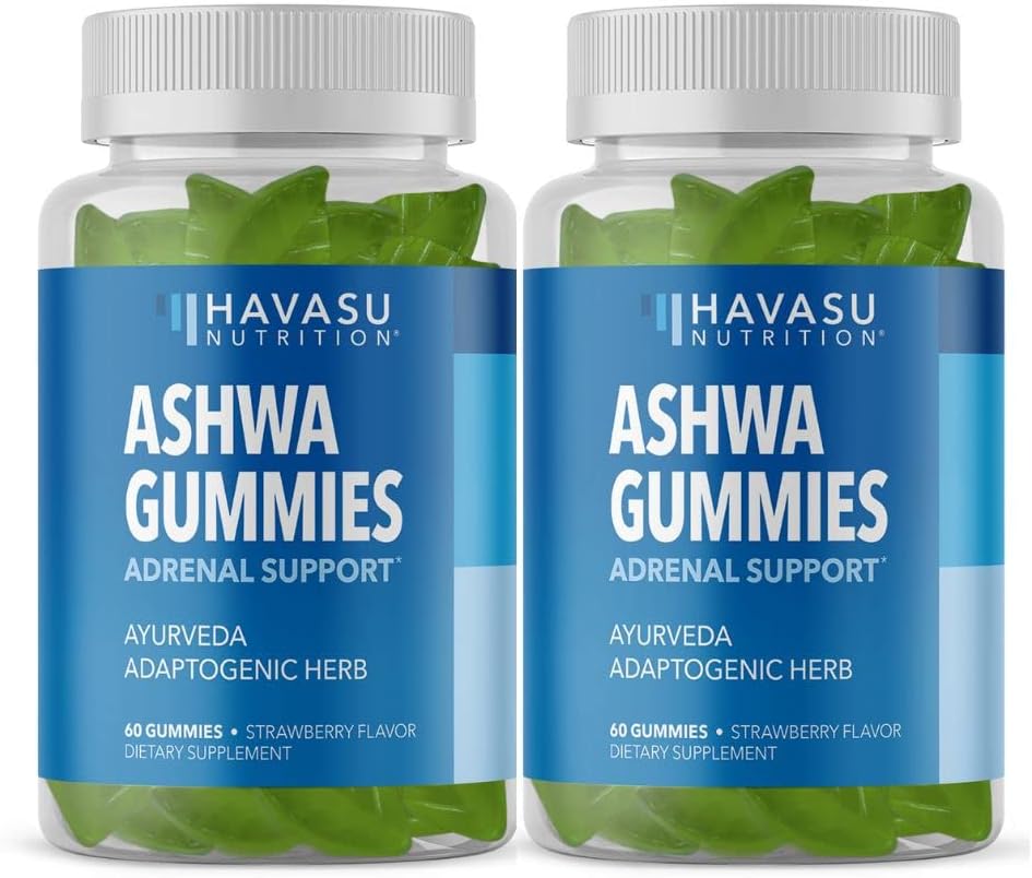 Ashwagandha Gummies Supplement Designed to Support a Natural Calm - Herbal Support - Ashwagandha Gummies for Women and Men - Non-GMO and Gluten-Free Supplement - 120 Vegan Strawberry Gummies