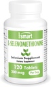 SuperSmart - L-Selenomethionine 200mcg per Day (Selenium Supplement) - High Absorption - Essential Trace Mineral | Non-GMO & Gluten Free - 120 Tablets