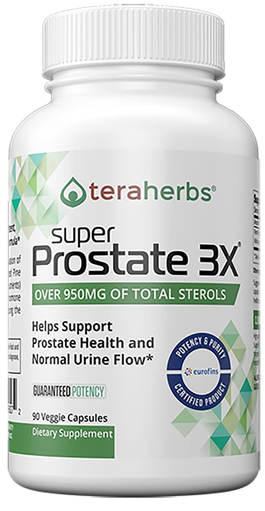 teraherbs Super próstata 3X - Control de vejiga, " Apoyo a la Prostata Ampliada " Urination Frequent - Suplementos de próstata para hombres - 90 cápsulas