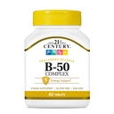 21st Century B 50 Complejo Prolonged Release Tablets, 60 Cuenta (Pack of 1)