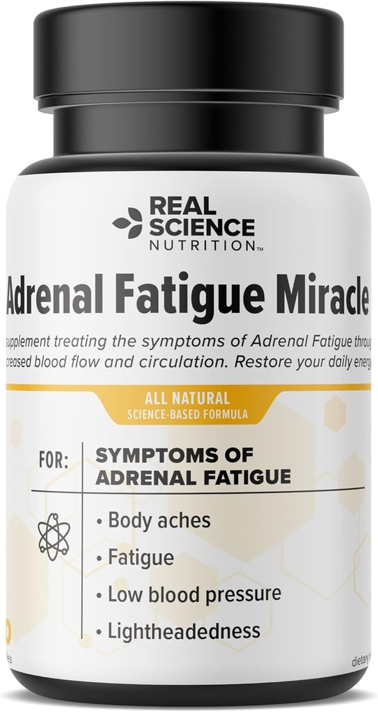 Ofrece Milagro de Fatiga Adrenal - Un Suplemento Nutricional Formulado para apoyar la función de Gland Adrenal saludable, mayo Ayuda a aliviar la fatiga, el estrés y mejorar los niveles de energía