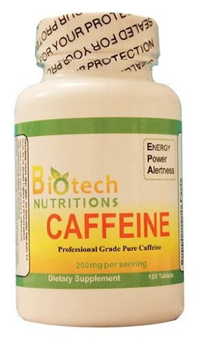 Suplemento dietético de la cafeína, 120 conteo