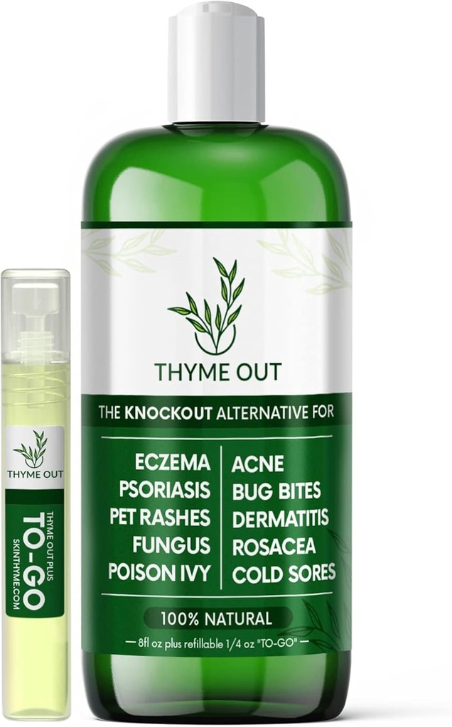 All Natural Eczema Treatment- Psoriasis Treatment - an All-in-One Solution for Acne, Dermatitis, Rosacea, Cold Sores, Pet Rashes, Bug Bites, and Poison Ivy - Anti-Itch Spray for Itchy Skin Relief