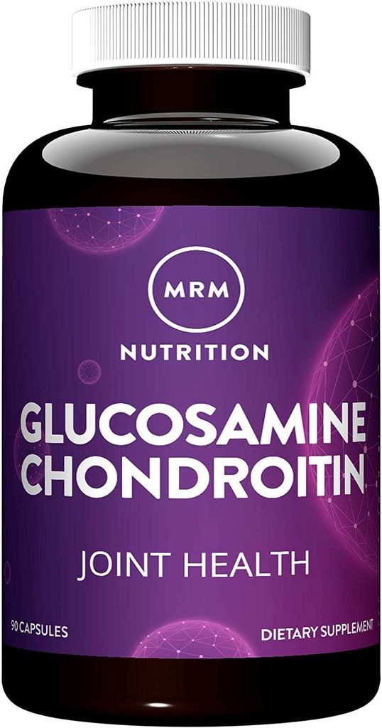 MRM Glucosamine 1500mg & Chondroitin Sulfate 1200mg - Triple Strength Support Supplement for Cartilage Health, Mobility, and Adult Nutritional Support, for Women & Men, Gluten-Free - 30 Servings