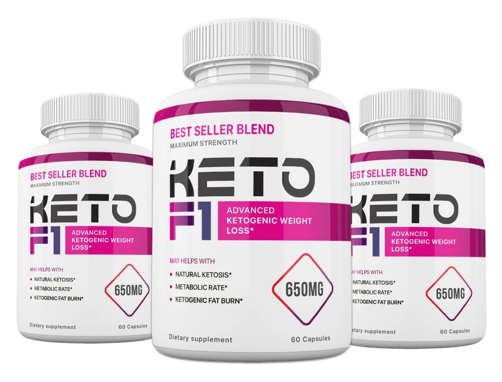 (3 Pack) Keto F1 Blend Formula, 180 cápsulas, 3 meses de suministro