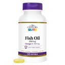 21th Century Fish Oil 1000 mg Softgels, (300 Conde), Molecularmente Destilado, Omega 3 Suplemento con EPA & DHA, Purificado para eliminar el mercurio, soporta la salud cardiovascular, sin gluten " No GMO